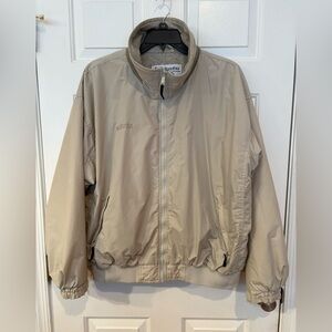 Men's Columbia Tan Fleece Lined Jacket Size XL Zip Front Pockets